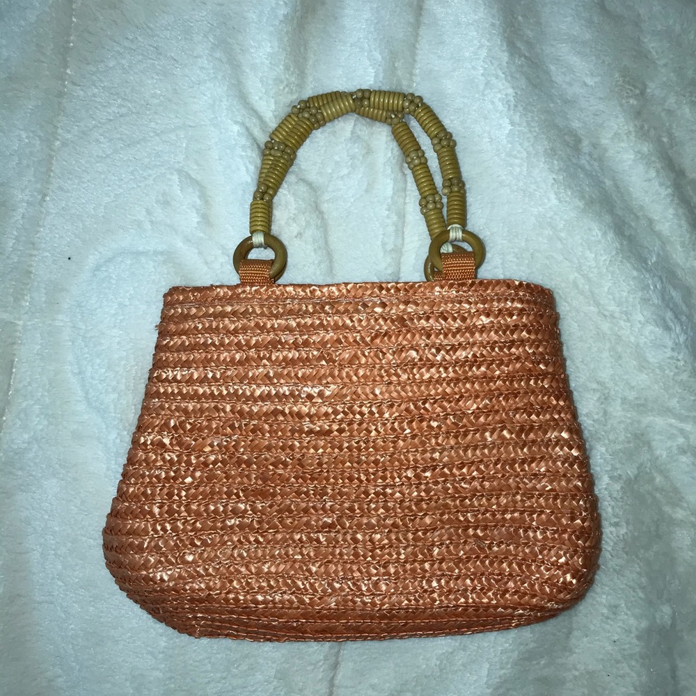 Orange hand bag